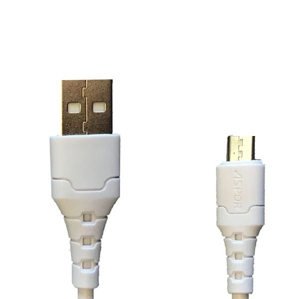 کابل تبدیل USB به microUSB  آسپور  مدل A100 طول 1 متر بسته 20 عددی
