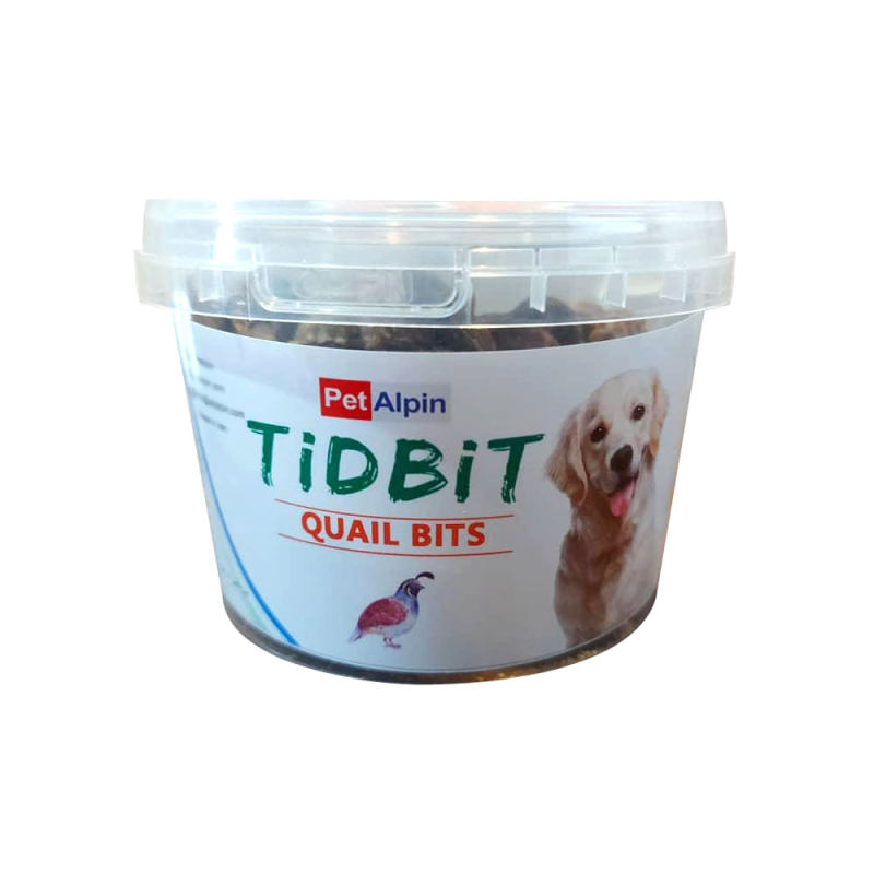 غذای تشویقی سگ تیدبیت مدل QUAIL BITD وزن 150 گرم