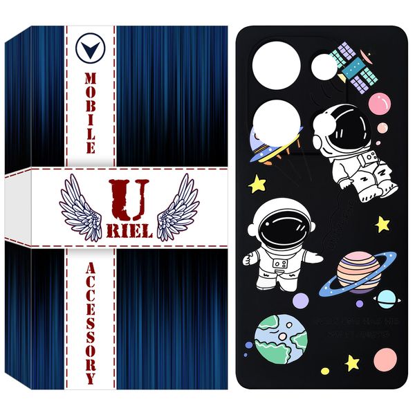 کاور یوریل مدل KSH کد 25 طرح فضانوردان مناسب برای گوشی موبایل شیائومی Redmi Note 13 Pro 4G