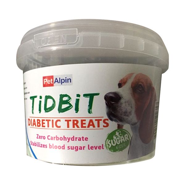 غذای تشویقی سگ تیدبیت مدل Diabetic treats وزن 180 گرم