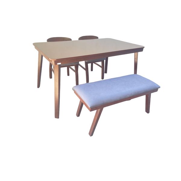 میز و صندلی ناهارخوری 4 نفره گالری چوب آشنایی مدل Ro-lux-906