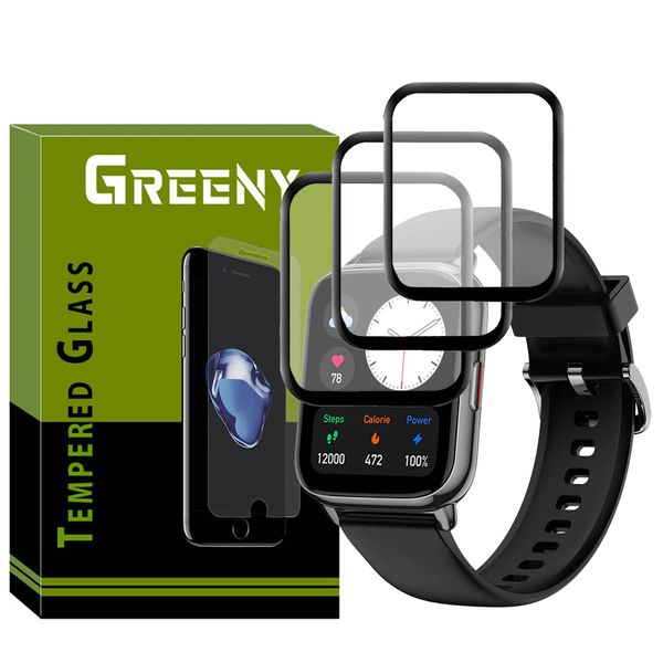 محافظ صفحه نمایش گرینی مدل GR-PM مناسب برای ساعت هوشمند امیزفیت Amazfit Pop 2 بسته سه عددی