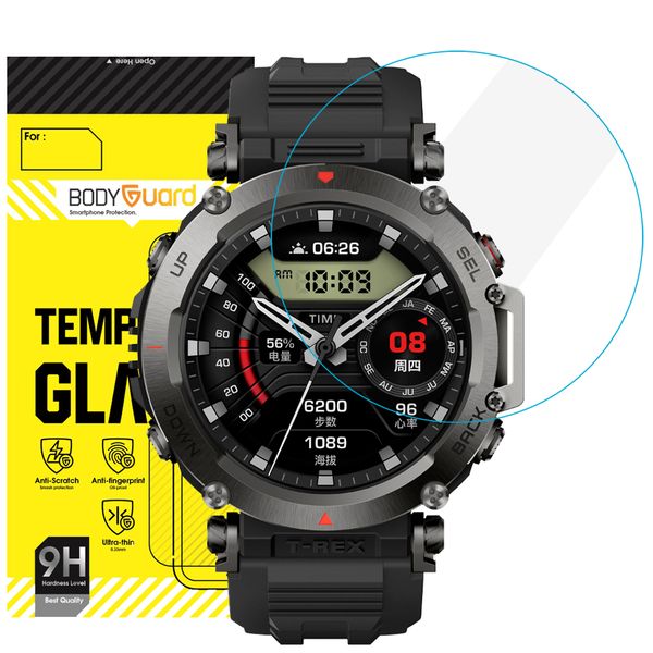 محافظ صفحه نمایش بادیگارد مدل GW مناسب برای ساعت هوشمند امیزفیت T-Rex Ultra