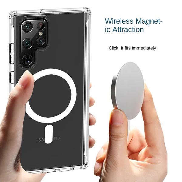 کاور مگ سیف مدل clear مناسب برای گوشی موبایل سامسونگ Galaxy S24 Ultra