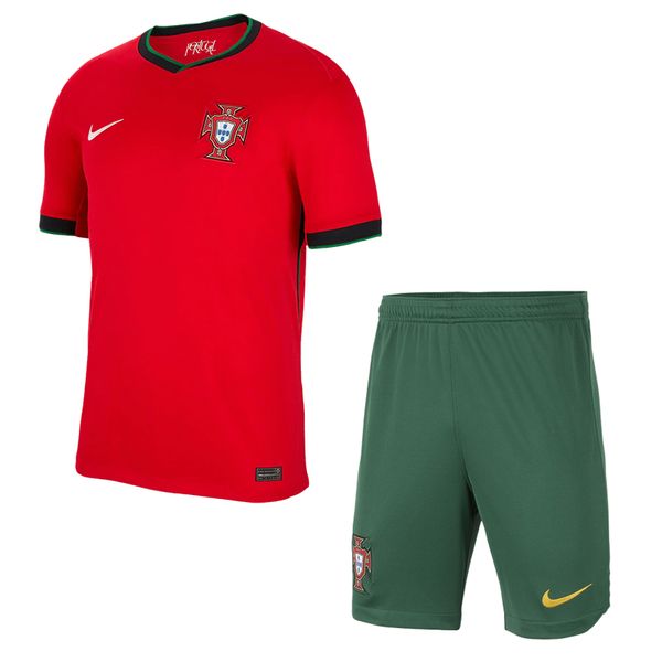 ست تی شرت و شلوارک ورزشی پسرانه مدل پرتغال Home 2024