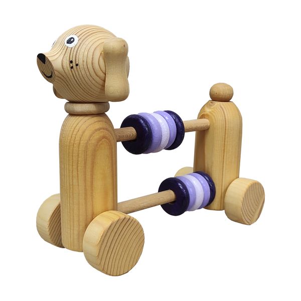 اسباب بازی چوبی مدل سگ شکم حلقه کد 012