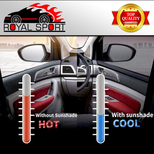  آفتاب گیر شیشه خودرو رویال اسپرت مدل UV PRO مناسب برای پراید 141 مجموعه 4 عددی