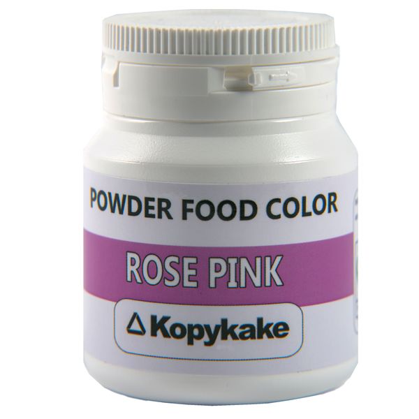 رنگ خوراکی پودری محلول در آب صورتی گل رز کپی کیک - 25 گرم