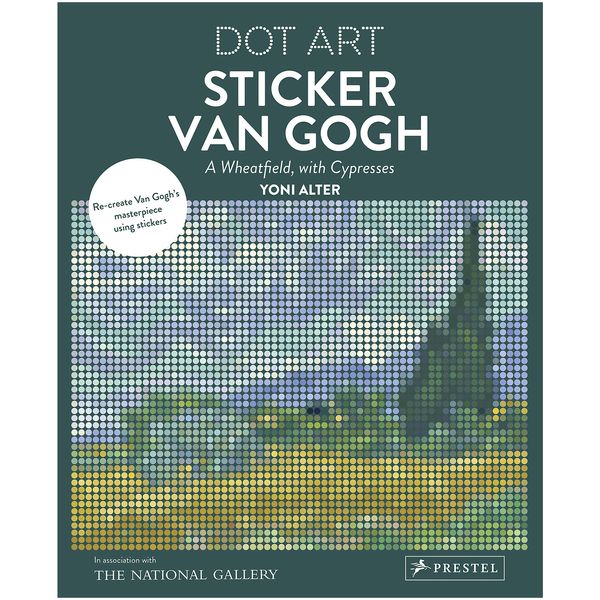 کتاب Sticker Van Gogh A Wheatfield, With Cypresses اثر Yoni Alter انتشارات پرستل