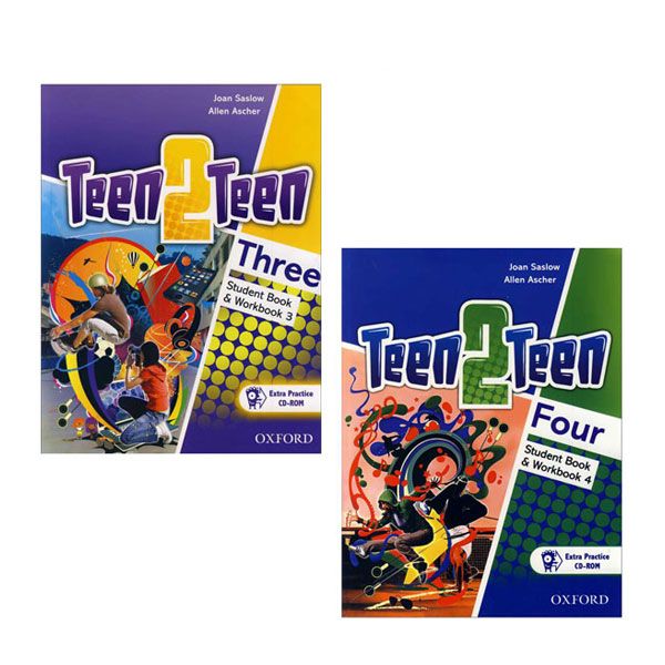 کتاب Teen 2 Teen اثر Joan Saslow And Allen Ascher انتشارات زبان مهر 2 جلدی
