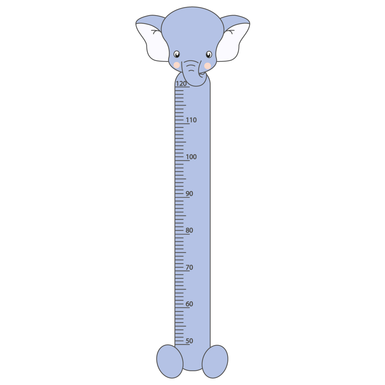 استیکر اندازه گیری کودک باروچین مدل فیل کد 351