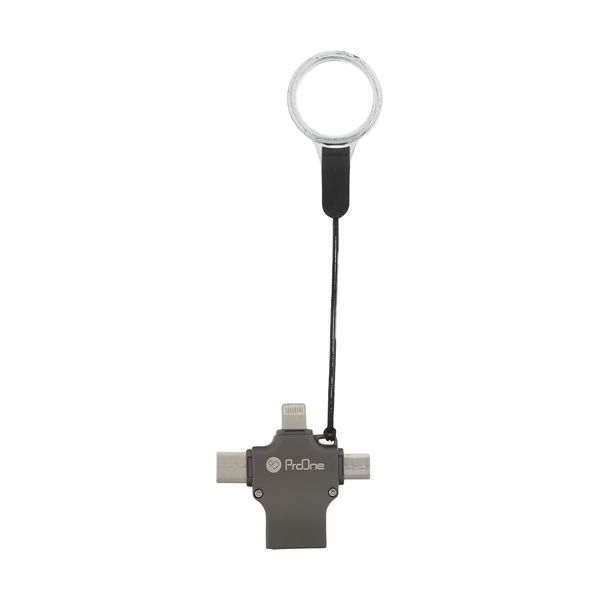 مبدل USB2 به USB-C / micro USB / لایتنینگ پرووان مدل PCO04
