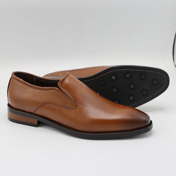 کفش مردانه مدل باتر کشی رسمی رنگ عسلی