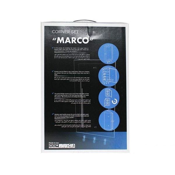 قفسه حمام سنی پلاستیک مدل MARCO