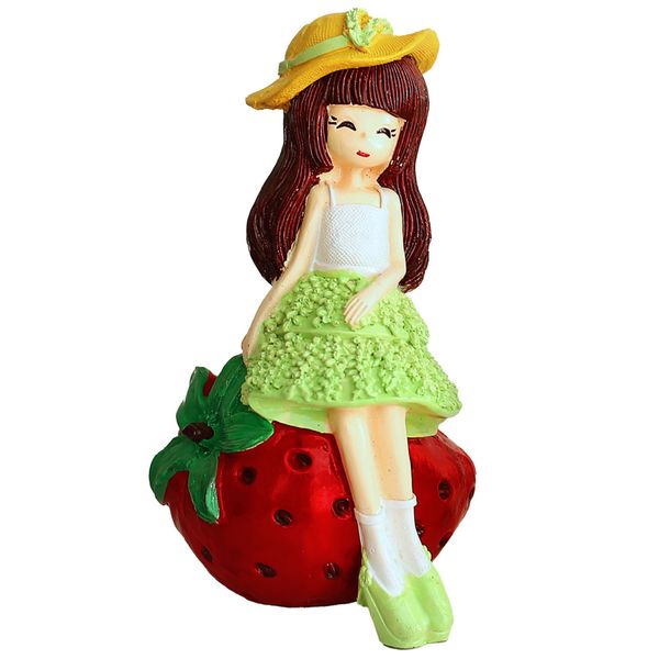مجسمه لیلپار طرح دختر توت فرنگی مدل OMD-0076