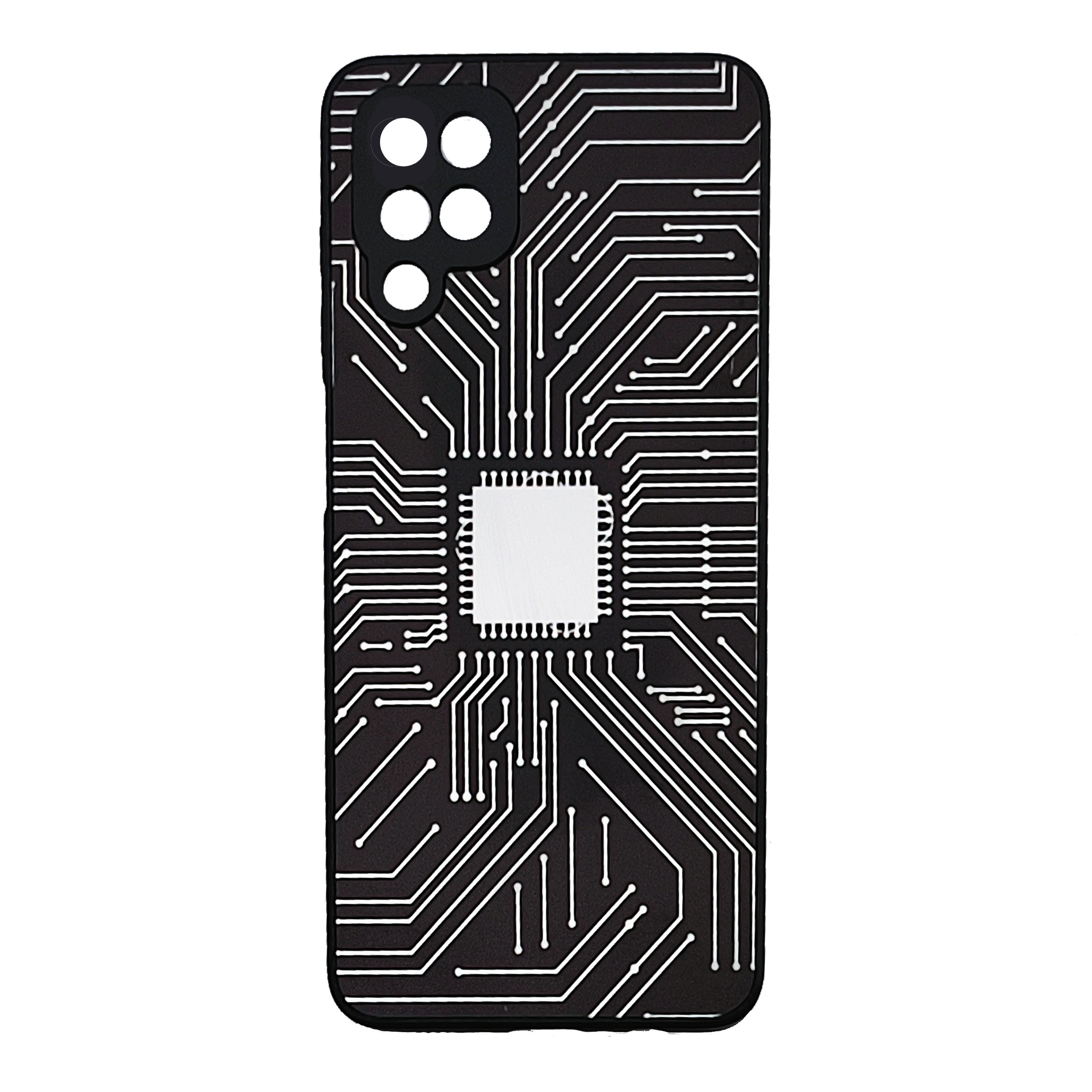 کاور کیس تیفای طرح الکترونیکی کد N-10 مناسب برای گوشی موبایل سامسونگ Galaxy A12/M12