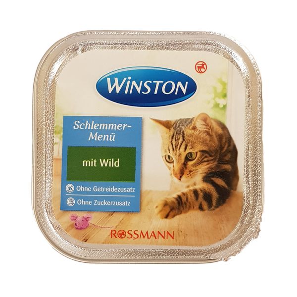 غذای پوچ گربه وینستون مدل mit Wild وزن 100 گرم