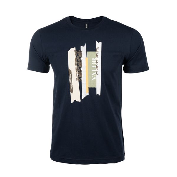 تی شرت آستین کوتاه مردانه جین وست مدل یقه گرد کد 1551219 رنگ سرمه‌ای