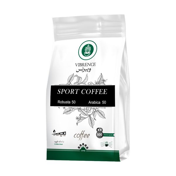  دانه قهوه 50 درصد روبوستا 50 درصد عربیکا Sport ویبرنس - 500 گرم