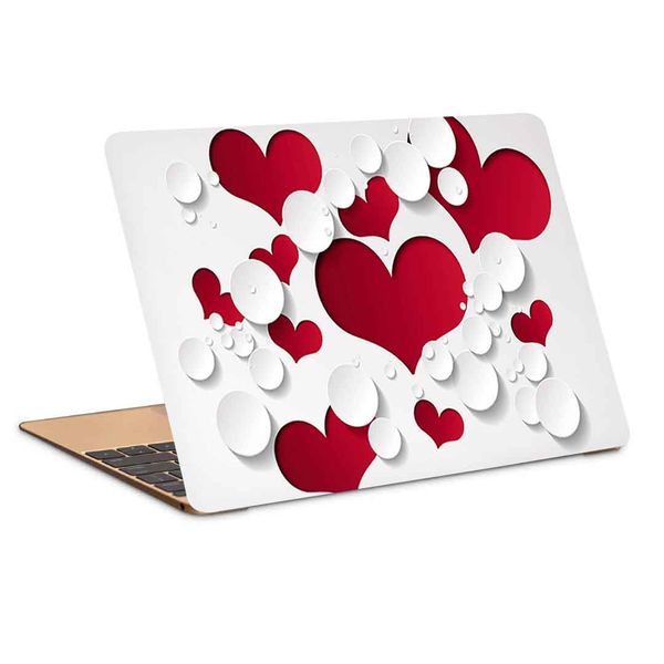 استیکر لپ تاپ طرح heart shape patterکد P-797مناسب برای لپ تاپ 15.6 اینچ