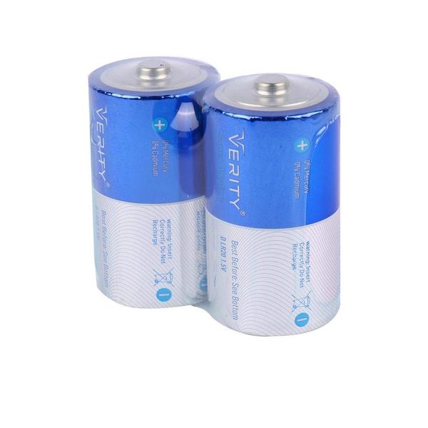 باتری D وریتی مدل Super Alkaline شیرینگ بسته دو عددی