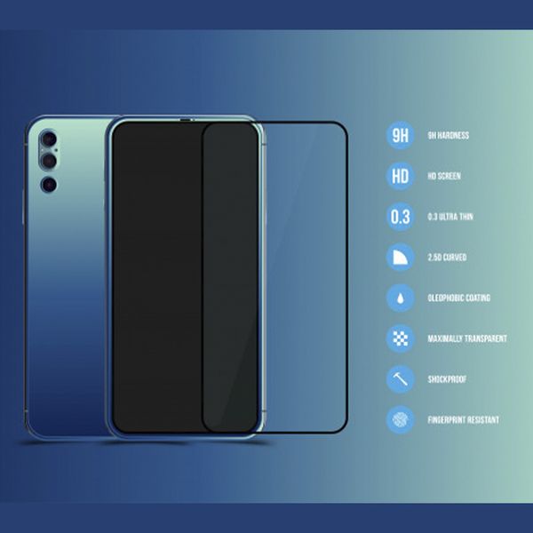 محافظ صفحه نمایش آکوا لاکس مدل HQ مناسب برای گوشی موبایل هوآوی Y9 Prime 2019 بسته دو عددی