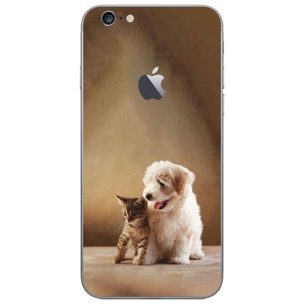 برچسب پوششی سلبیت مدل CAT&amp;DOGمناسب برای گوشی موبایل اپل iPhone 6/6s