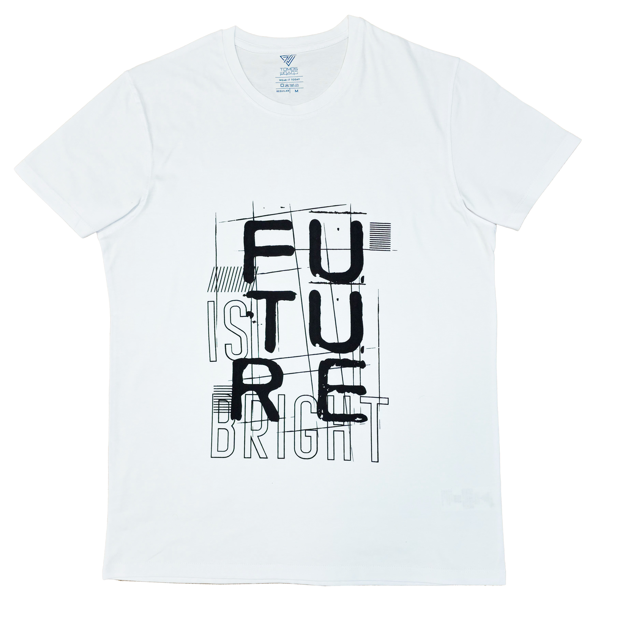تی شرت آستین کوتاه مردانه توموس مدل Future