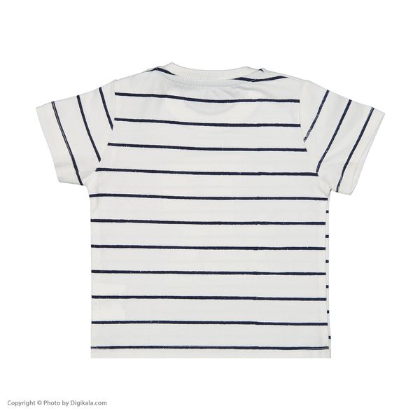 ست تی شرت و شلوارک نوزادی پسرانه روح مدل 2181101-5
