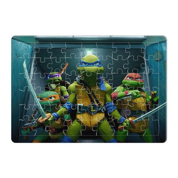 پازل 54 تکه هومرو مدل PL337 طرح انیمیشن لاکپشت‌های نینجا