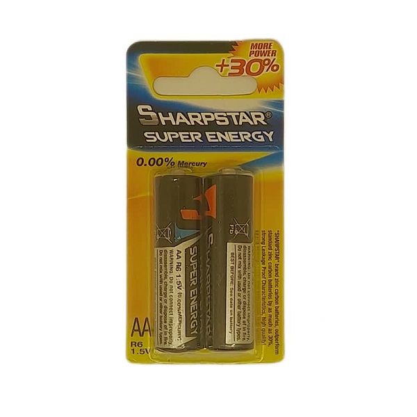 باتری قلمی شارپ استار مدل super energy  بسته دو عددی