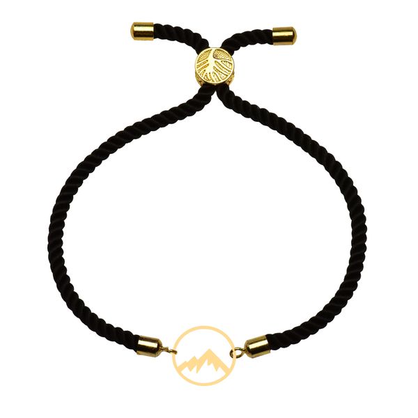 دستبند طلا 18 عیار زنانه کرابو طرح کوه مدل Kr102193