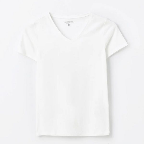تی شرت آستین کوتاه زنانه ال سی وایکیکی مدل S48208Z8