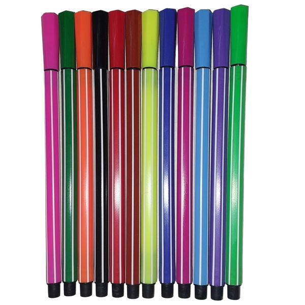 ماژیک رنگ آمیزی 12 رنگ دنگ‌لانگ کد B55