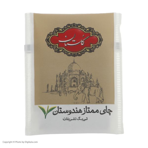 چای سیاه کیسه‌ای ممتاز هندوستان گلستان بسته 100 عددی