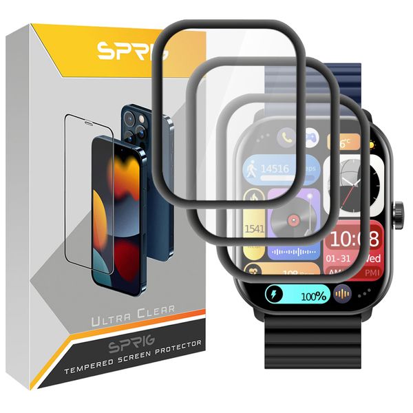 محافظ صفحه نمایش نانو اسپریگ مدل SPG مناسب برای ساعت هوشمند شیائومی Glorimi GS1 Pro بسته سه عددی