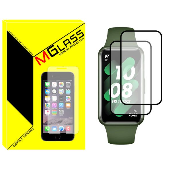 محافظ صفحه نمایش نانو ام‌گلس مدل Pmma-MG مناسب برای ساعت هوشمند هواوی Band 7 بسته دو عددی