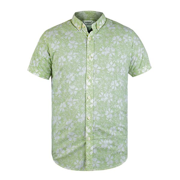 پیراهن آستین کوتاه مردانه کوک تریکو مدل هاوایی کد 6170A5
