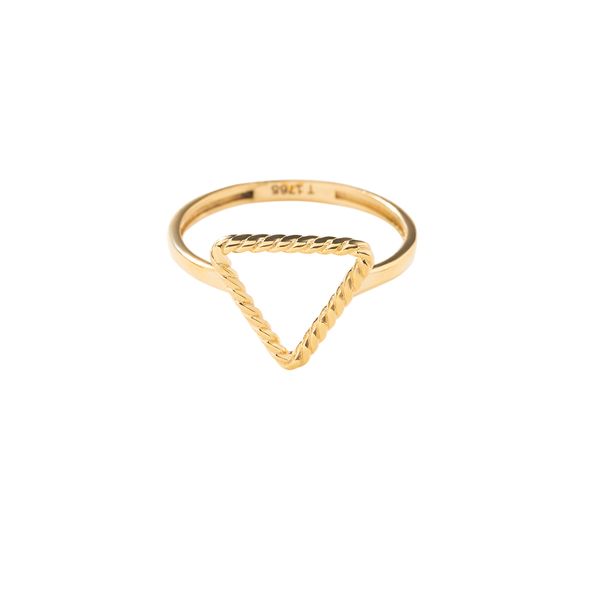انگشتر طلا 18 عیار زنانه پرسته مدل مثلث