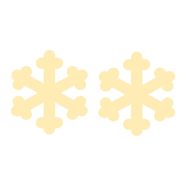 گوشواره طلا 18 عیار زنانه کرابو طرح دونه برف مدل Kr5256