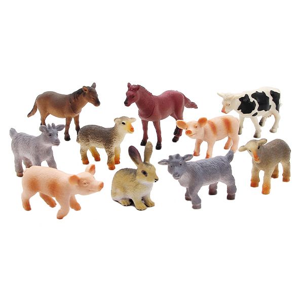 فیگور انیمال پلنت مدل Farm Animals 2 کد D6307 مجموعه 10 عددی