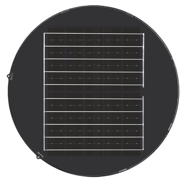 چراغ پارکی خورشیدی گرد ویمکس کد V-79200R  ظرفیت 300 وات