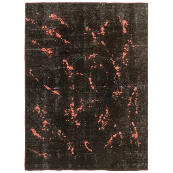  فرش دستبافت رنگ شده دو و نیم متری طرح وینتیج کد b537304