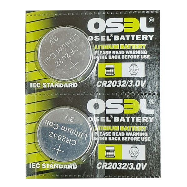 باتری سکه ای اوسل مدل 2032 بسته دو عددی