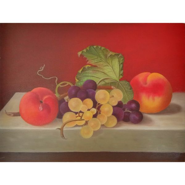 تابلو نقاشی رنگ روغن طرح میوه های تابستانی کد 50