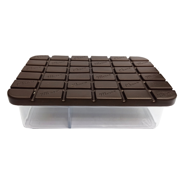 ظرف نگهدارنده مرسه مدل سه خانه طرح شکلات کد 48-900