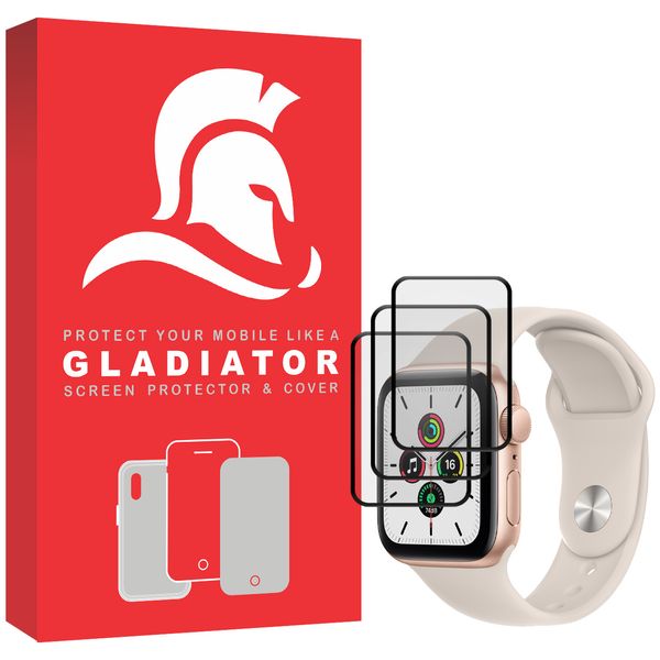  محافظ صفحه نمایش گلادیاتور مدل GWP3000 مناسب برای ساعت هوشمند اپل Iwatch 7 SE 40mm بسته سه عددی