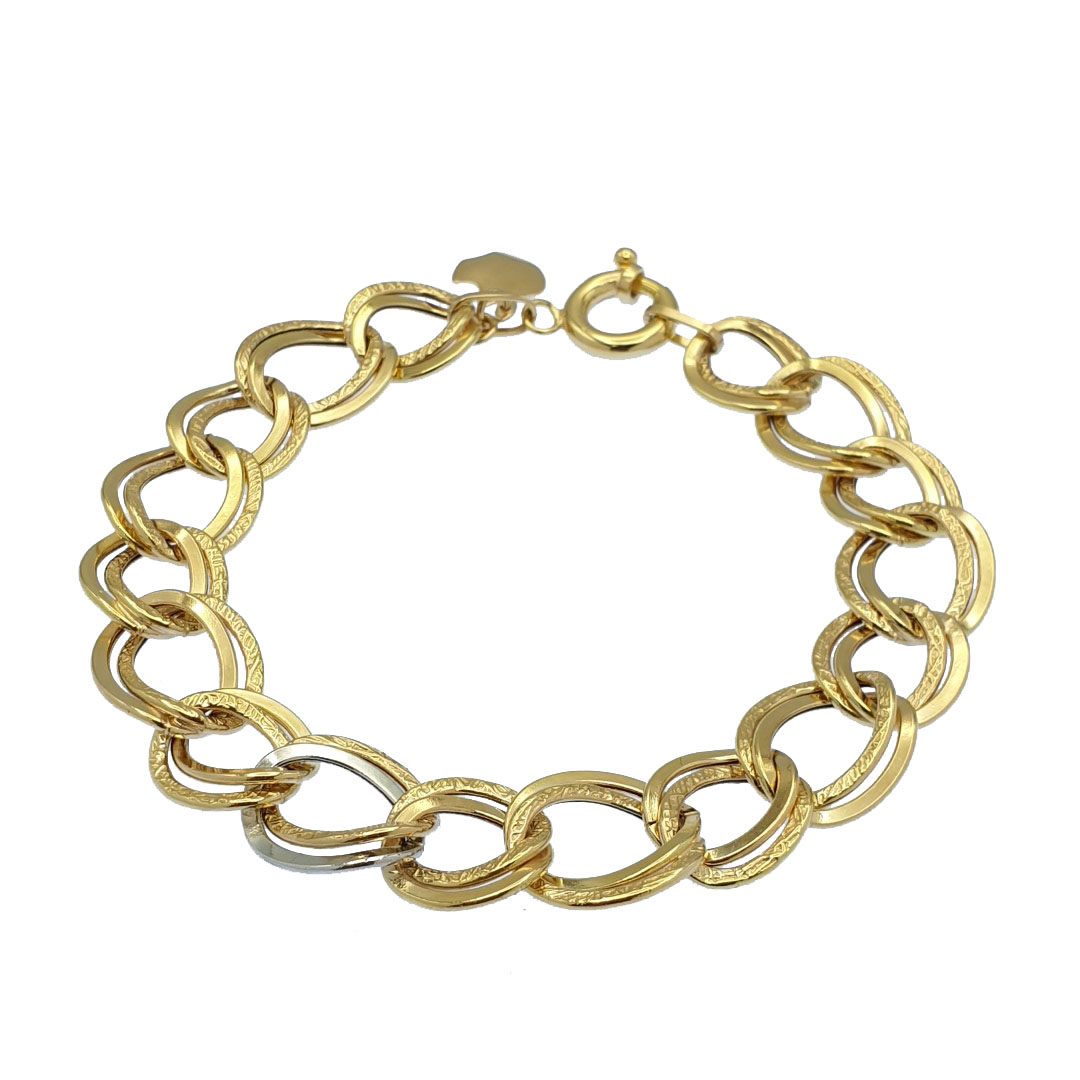 دستبند طلا 18 عیار زنانه طلاوجواهری احسان مدل 1EB1349