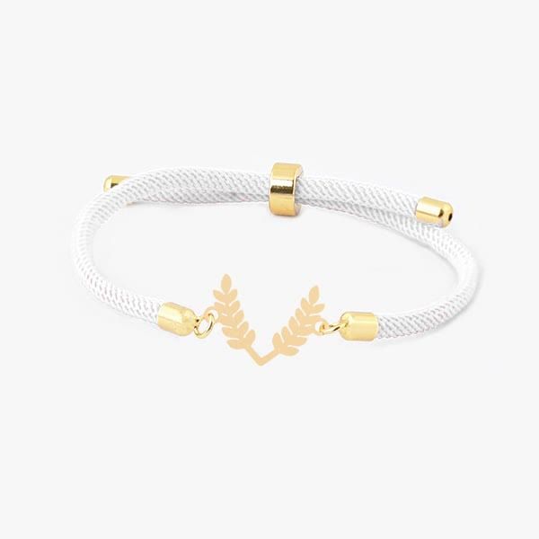 دستبند طلا 18 عیار زنانه طلای کامک مدل شاخه و برگ