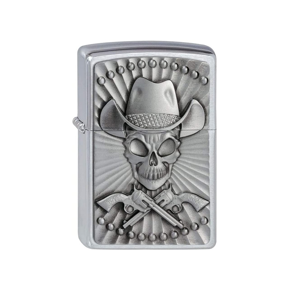 فندک زیپو مدل Cowboy Skull Emblem کد 200